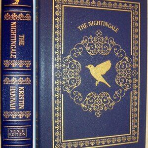 THE NIGHTINGALE by Kristin Hannah Easton Press Signed by Author As New